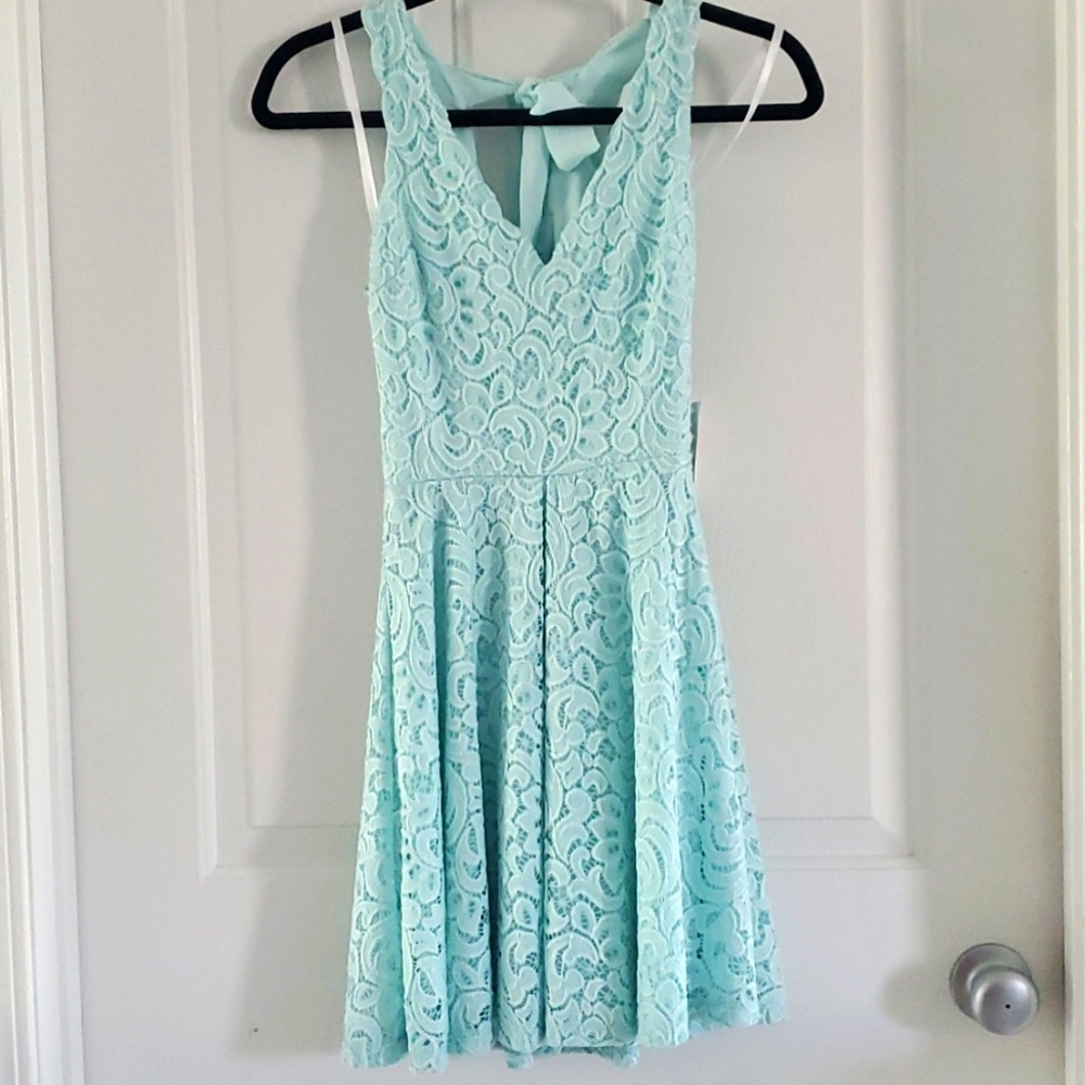 NWT Aqua, B Darlin, Lace Dress